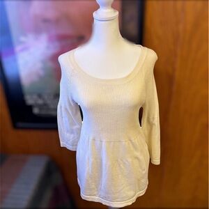 Vintage Moda International 3/4 Sleeve Babydoll Sweater